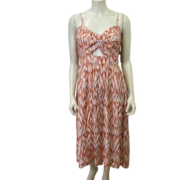 NINE WEST SPAGHETTI STRAP‎ hi and low MIDI DRESS LG NWT - Picture 1 of 8
